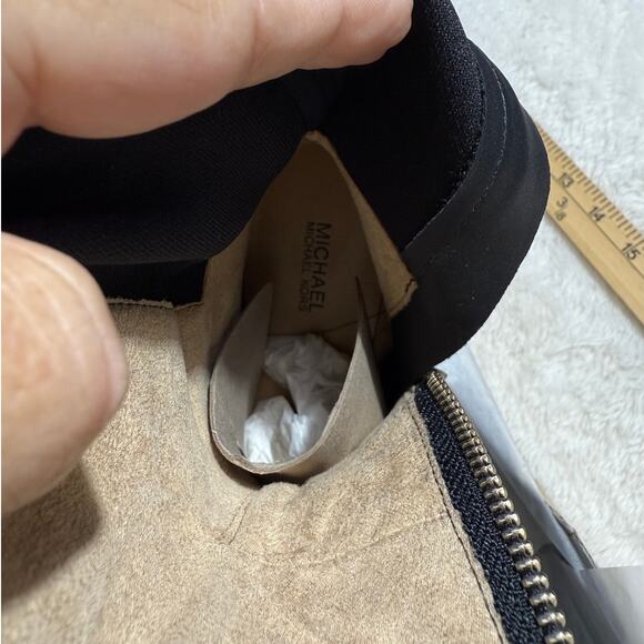 Michael Kors Bromley Flat Boot Knee High Stretch Back Leather Size 5 New in Box - Picture 10 of 11